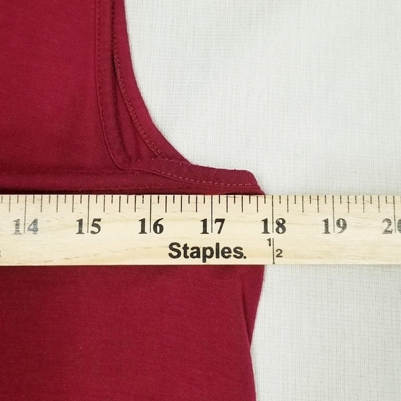 Bishuige red dress medium pullover sleeveless tshirt type knee length EUC - Picture 7 of 7